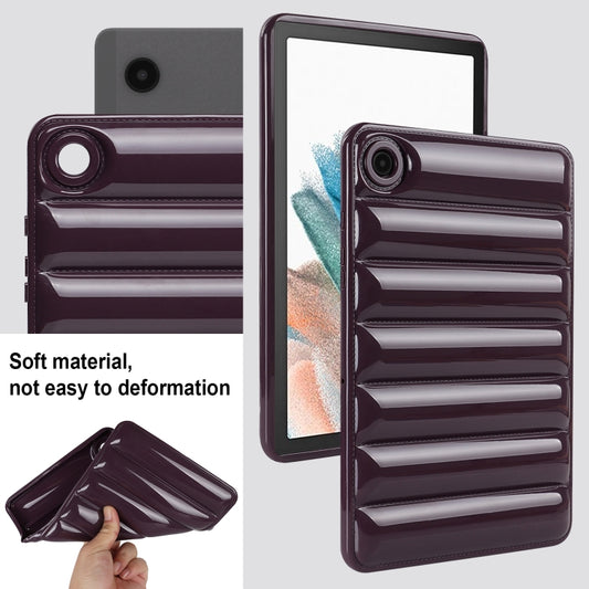 For Samsung Galaxy Tab A7 Lite T220 / T225 Eiderdown Cushion Shockproof Tablet Case(Wine Red) by bashfashion