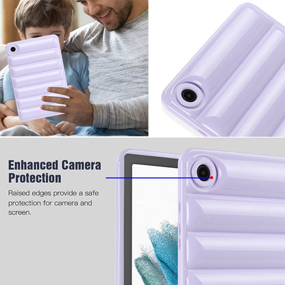 For Samsung Galaxy Tab A7 Lite T220 / T225 Eiderdown Cushion Shockproof Tablet Case(Purple) by bashfashion