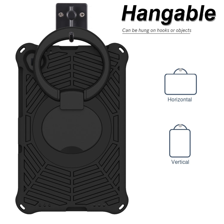 For Lenovo Tab K10 Spider King Silicone Protective Tablet Case(Black) by bashfashion