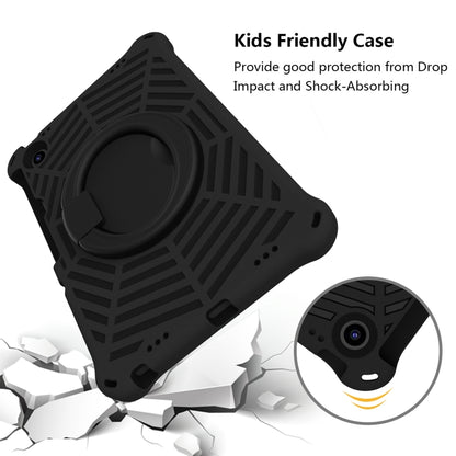 For Lenovo Tab M10 Plus 10.6 3rd Gen 2022 Spider King Silicone Protective Tablet Case(Black) by bashfashion