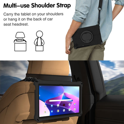 For Lenovo Tab M10 Plus 10.6 3rd Gen 2022 Spider King Silicone Protective Tablet Case(Black) by bashfashion