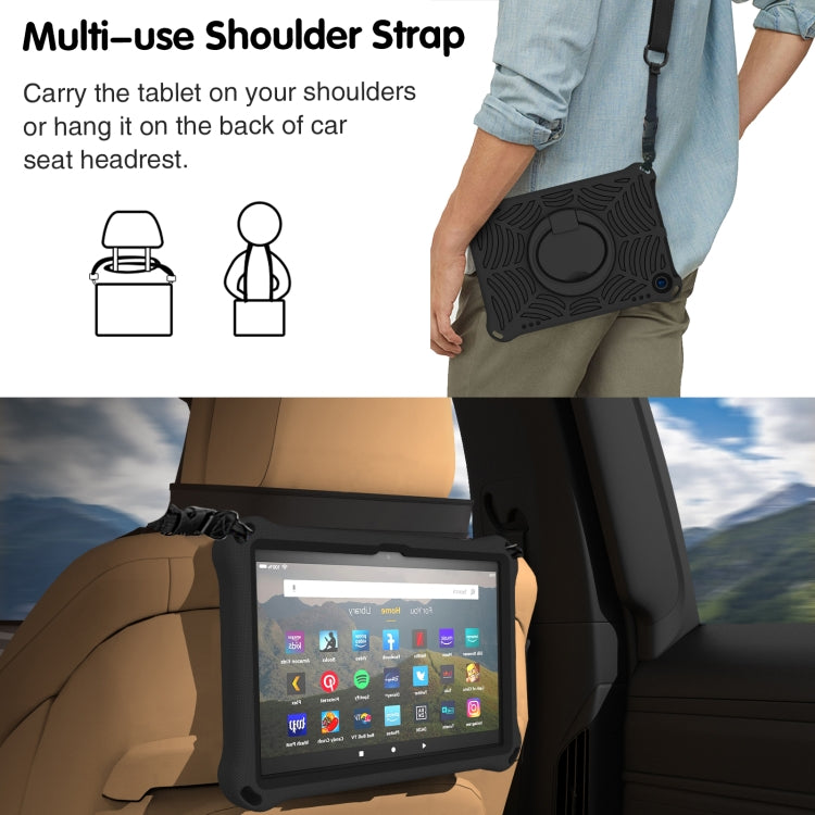 For Amazon Kindle Fire HD 8 2022 / 2020 Spider King Silicone Protective Tablet Case(Black) by bashfashion