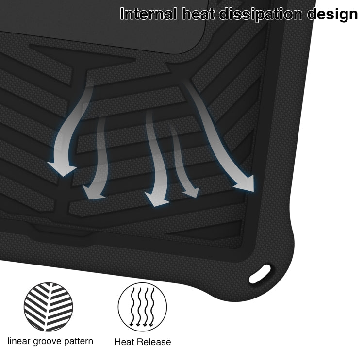 For Xiaomi Mi Pad 4 Plus Spider King Silicone Protective Tablet Case(Black) by bashfashion