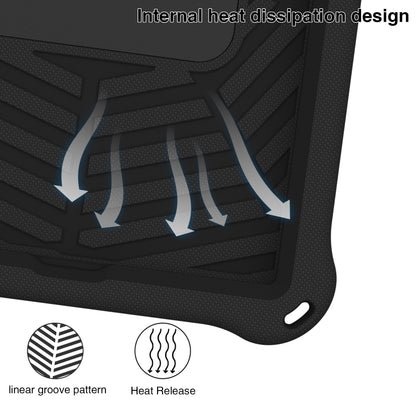 For Xiaomi Mi Pad 4 Plus Spider King Silicone Protective Tablet Case(Black) by bashfashion