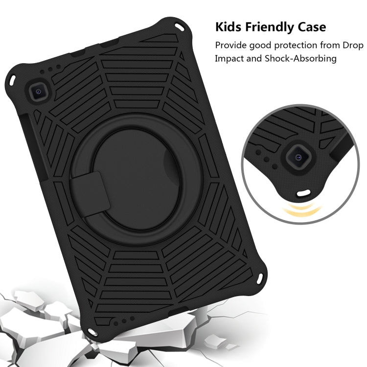 For Samsung Galaxy Tab S6 Lite P610 Spider King Silicone Protective Tablet Case(Black) by bashfashion