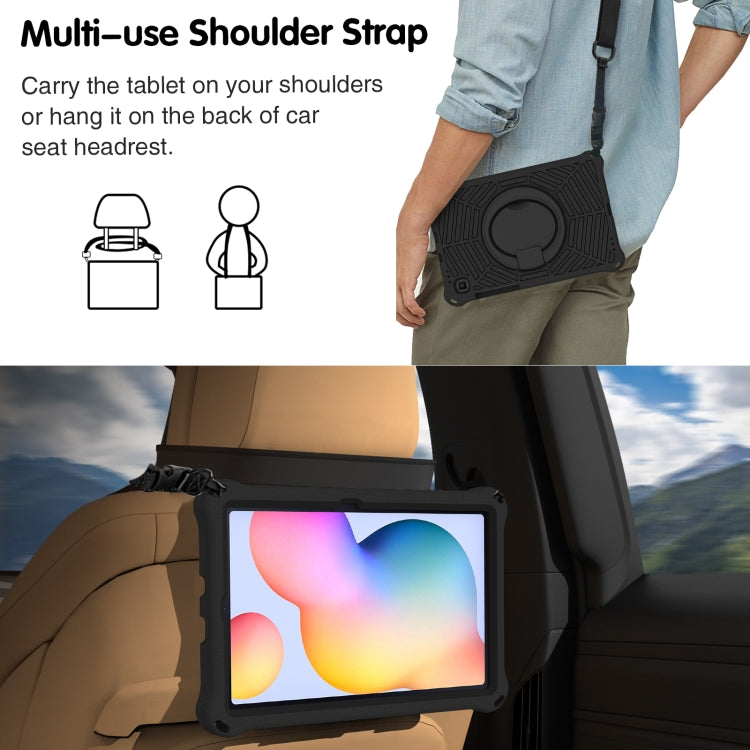 For Samsung Galaxy Tab S6 Lite P610 Spider King Silicone Protective Tablet Case(Black) by bashfashion