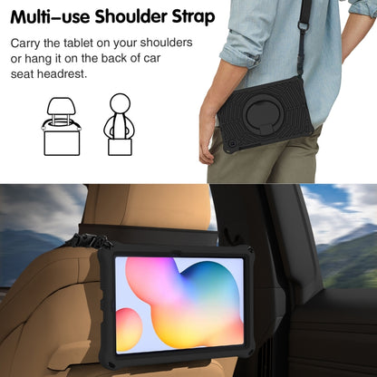 For Samsung Galaxy Tab S6 Lite P610 Spider King Silicone Protective Tablet Case(Black) by bashfashion