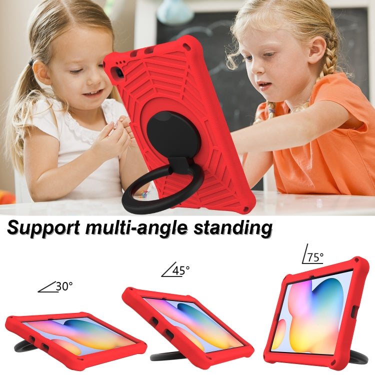 For Samsung Galaxy Tab S6 Lite P610 Spider King Silicone Protective Tablet Case(Red) by bashfashion