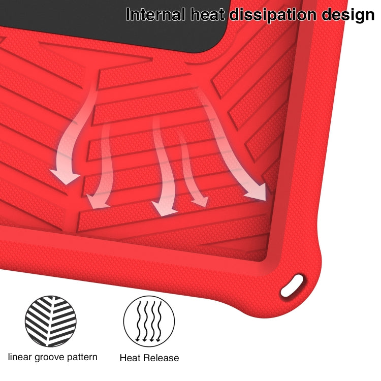 For Samsung Galaxy Tab S6 Lite P610 Spider King Silicone Protective Tablet Case(Red) by bashfashion