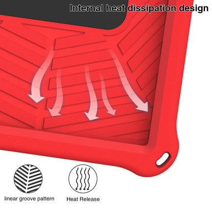 For Samsung Galaxy Tab S6 Lite P610 Spider King Silicone Protective Tablet Case(Red) by bashfashion