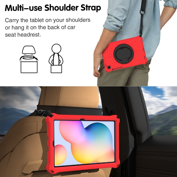 For Samsung Galaxy Tab S6 Lite P610 Spider King Silicone Protective Tablet Case(Red) by bashfashion