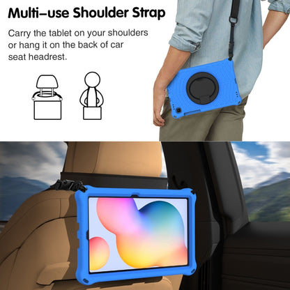 For Samsung Galaxy Tab S6 Lite P610 Spider King Silicone Protective Tablet Case(Blue) by bashfashion