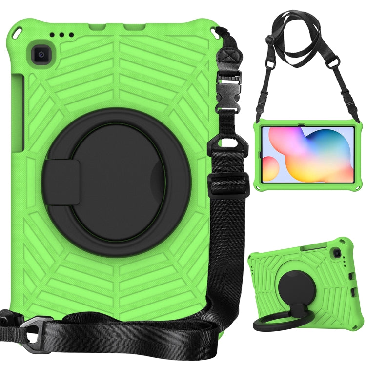 For Samsung Galaxy Tab S6 Lite P610 Spider King Silicone Protective Tablet Case(Green) by bashfashion
