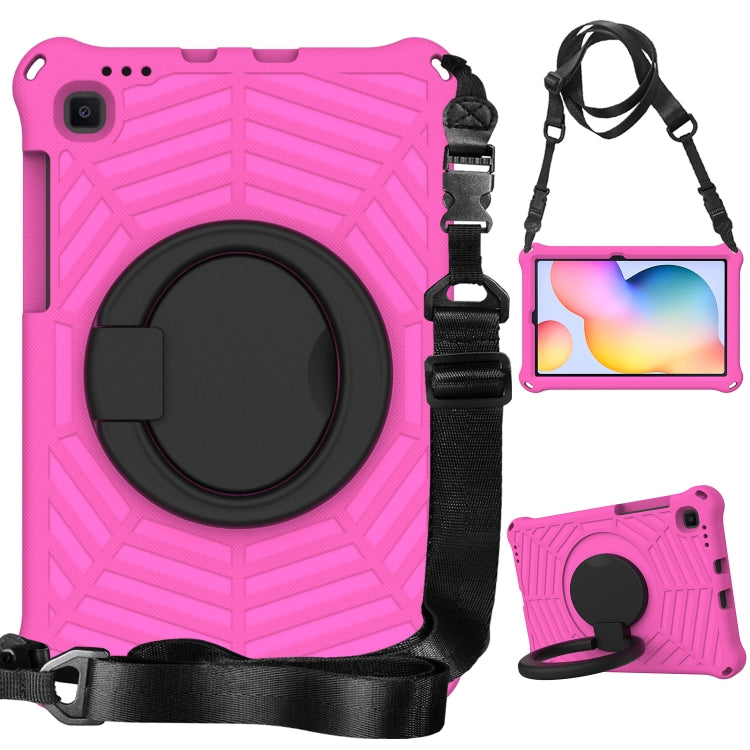 For Samsung Galaxy Tab S6 Lite P610 Spider King Silicone Protective Tablet Case(Rose Red) by bashfashion