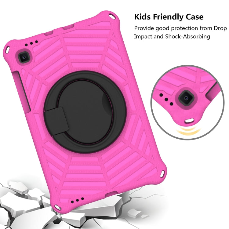 For Samsung Galaxy Tab S6 Lite P610 Spider King Silicone Protective Tablet Case(Rose Red) by bashfashion
