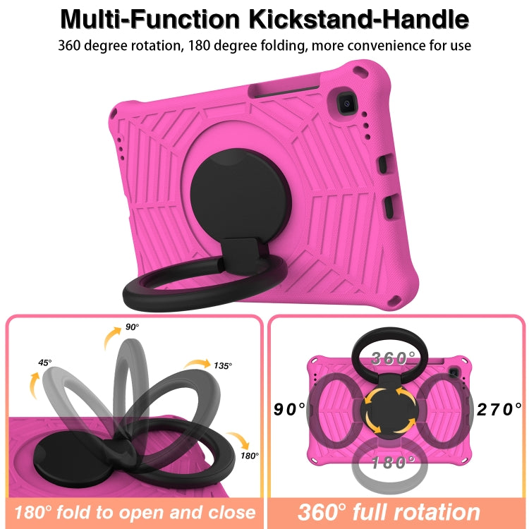 For Samsung Galaxy Tab S6 Lite P610 Spider King Silicone Protective Tablet Case(Rose Red) by bashfashion