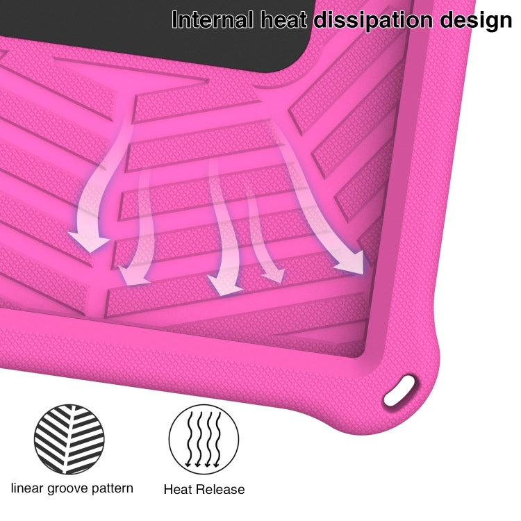 For Samsung Galaxy Tab S6 Lite P610 Spider King Silicone Protective Tablet Case(Rose Red) by bashfashion