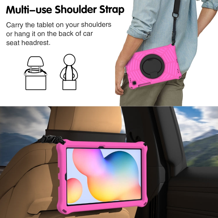 For Samsung Galaxy Tab S6 Lite P610 Spider King Silicone Protective Tablet Case(Rose Red) by bashfashion