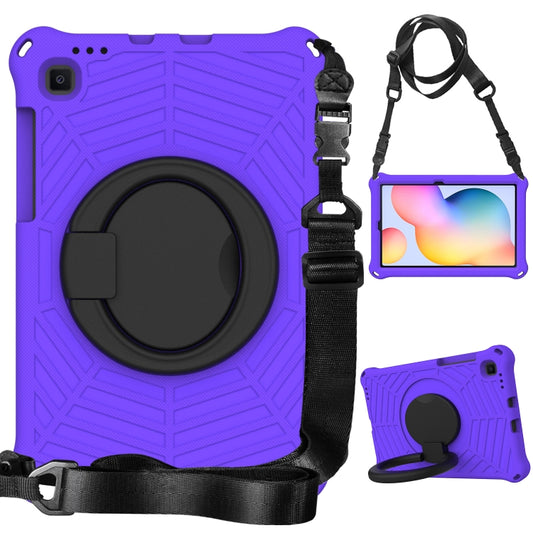 For Samsung Galaxy Tab S6 Lite P610 Spider King Silicone Protective Tablet Case(Purple) by bashfashion
