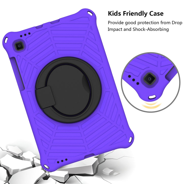 For Samsung Galaxy Tab S6 Lite P610 Spider King Silicone Protective Tablet Case(Purple) by bashfashion