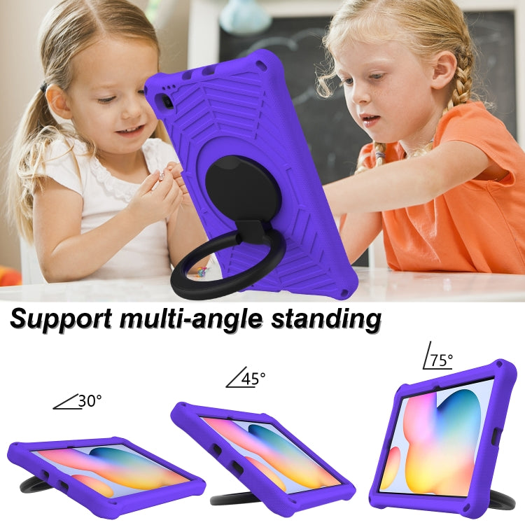 For Samsung Galaxy Tab S6 Lite P610 Spider King Silicone Protective Tablet Case(Purple) by bashfashion