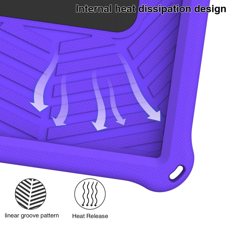 For Samsung Galaxy Tab S6 Lite P610 Spider King Silicone Protective Tablet Case(Purple) by bashfashion