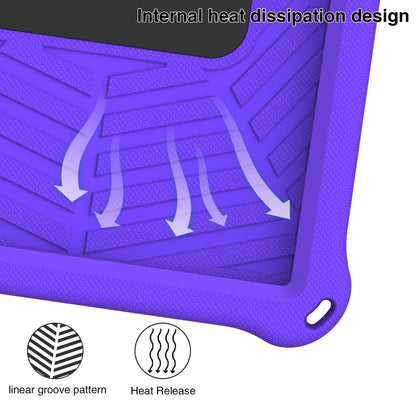 For Samsung Galaxy Tab S6 Lite P610 Spider King Silicone Protective Tablet Case(Purple) by bashfashion