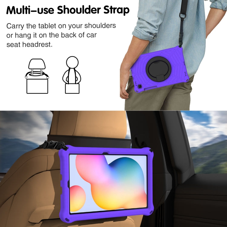 For Samsung Galaxy Tab S6 Lite P610 Spider King Silicone Protective Tablet Case(Purple) by bashfashion