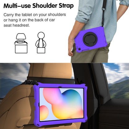 For Samsung Galaxy Tab S6 Lite P610 Spider King Silicone Protective Tablet Case(Purple) by bashfashion