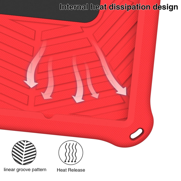 For Samsung Galaxy Tab A8 10.5 X205 / X200 Spider King Silicone Protective Tablet Case(Red) by bashfashion