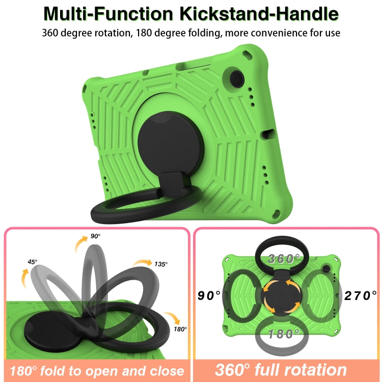 For Samsung Galaxy Tab A8 10.5 X205 / X200 Spider King Silicone Protective Tablet Case(Green) by bashfashion