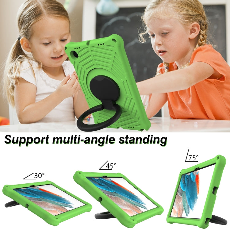 For Samsung Galaxy Tab A8 10.5 X205 / X200 Spider King Silicone Protective Tablet Case(Green) by bashfashion