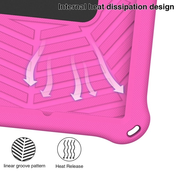 For Samsung Galaxy Tab A8 10.5 X205 / X200 Spider King Silicone Protective Tablet Case(Rose Red) by bashfashion