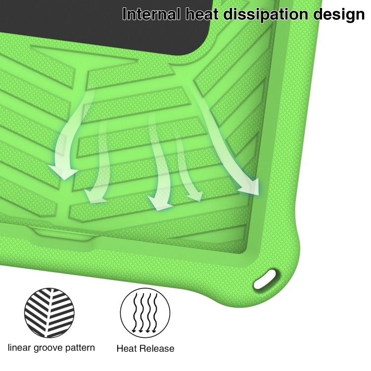 For Samsung Galaxy Tab A 10.1 2019 T510 Spider King Silicone Protective Tablet Case(Green) by bashfashion