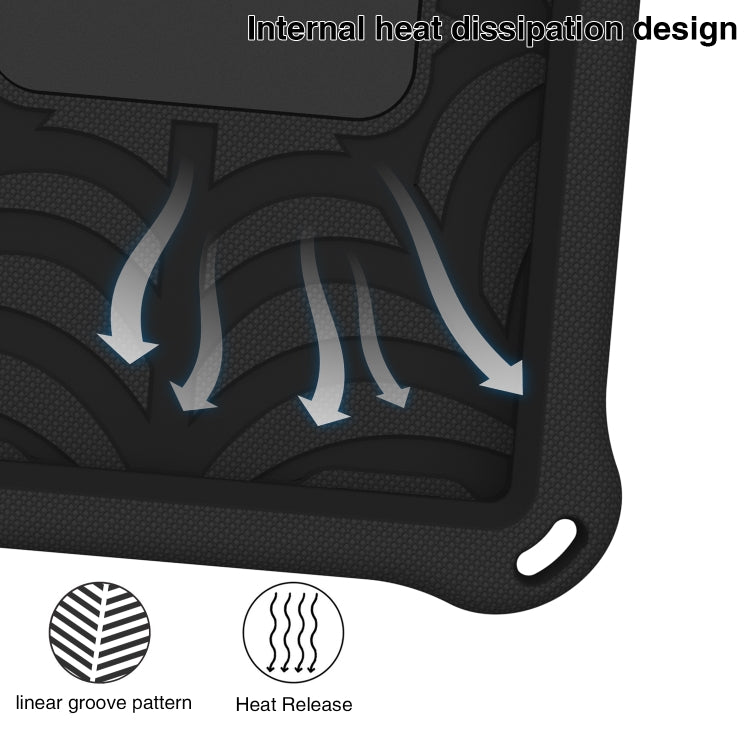 For Samsung Galaxy Tab A 8.4 2020 SM-T307 Spider King Silicone Protective Tablet Case(Black) by bashfashion