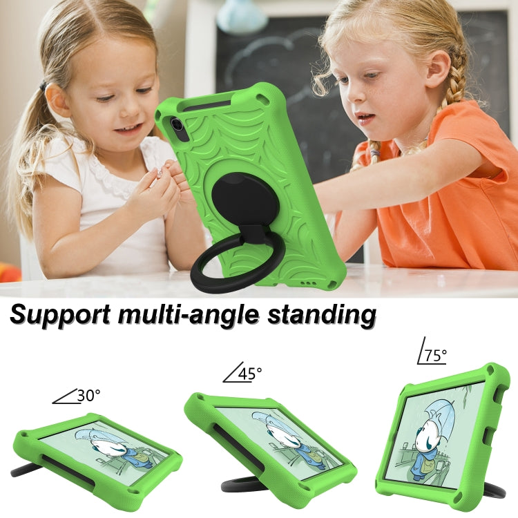 For Samsung Galaxy Tab A 8.4 2020 SM-T307 Spider King Silicone Protective Tablet Case(Green) by bashfashion