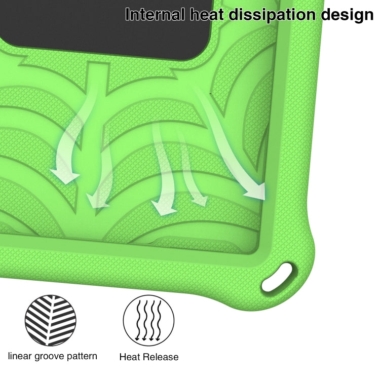 For Samsung Galaxy Tab A 8.4 2020 SM-T307 Spider King Silicone Protective Tablet Case(Green) by bashfashion