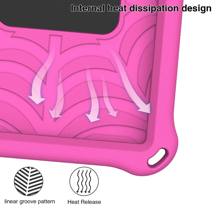 For Samsung Galaxy Tab A 8.4 2020 SM-T307 Spider King Silicone Protective Tablet Case(Rose Red) by bashfashion