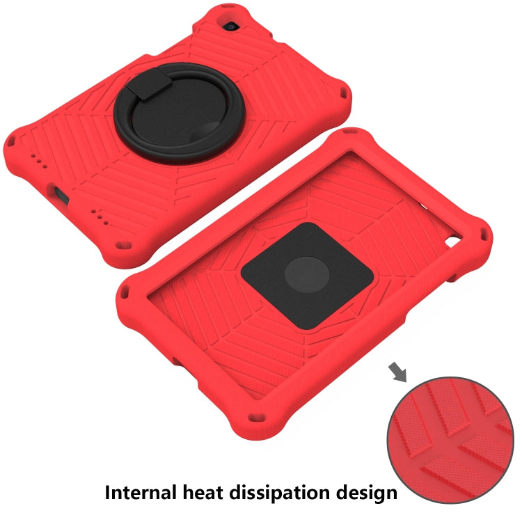 For Samsung Galaxy Tab A 8 SM-T290 Spider King Silicone Protective Tablet Case(Red) by bashfashion