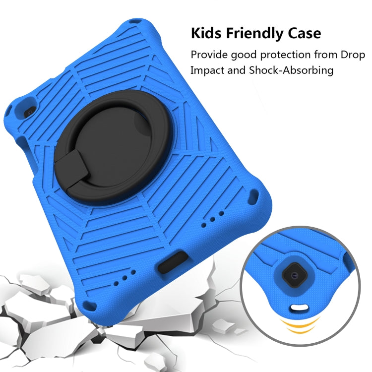 For Samsung Galaxy Tab A 8 SM-T290 Spider King Silicone Protective Tablet Case(Blue) by bashfashion