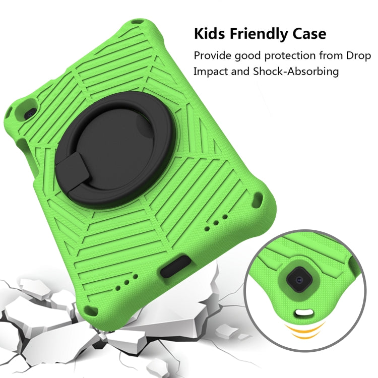 For Samsung Galaxy Tab A 8 SM-T290 Spider King Silicone Protective Tablet Case(Green) by bashfashion