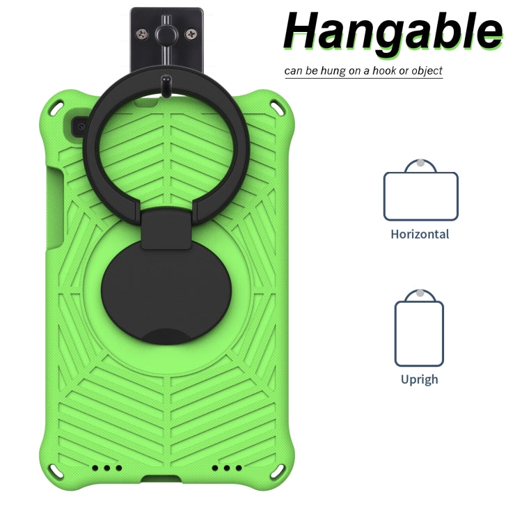 For Samsung Galaxy Tab A 8 SM-T290 Spider King Silicone Protective Tablet Case(Green) by bashfashion