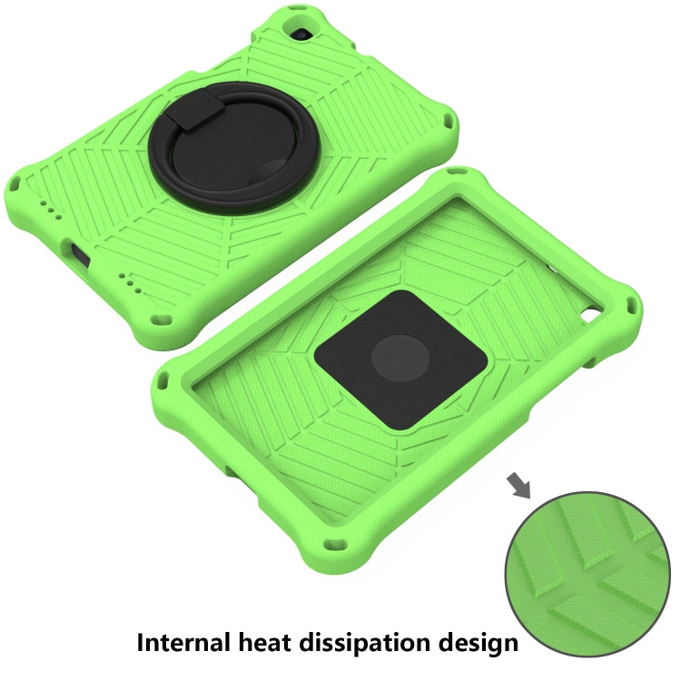 For Samsung Galaxy Tab A 8 SM-T290 Spider King Silicone Protective Tablet Case(Green) by bashfashion