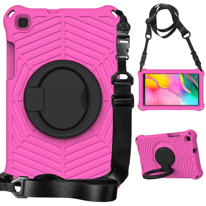 For Samsung Galaxy Tab A 8 SM-T290 Spider King Silicone Protective Tablet Case(Rose Red) by bashfashion