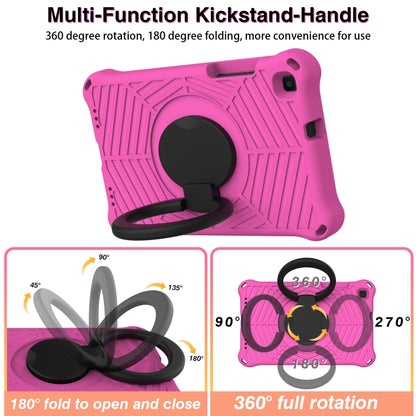 For Samsung Galaxy Tab A 8 SM-T290 Spider King Silicone Protective Tablet Case(Rose Red) by bashfashion