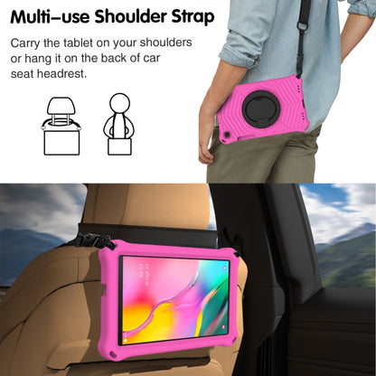 For Samsung Galaxy Tab A 8 SM-T290 Spider King Silicone Protective Tablet Case(Rose Red) by bashfashion