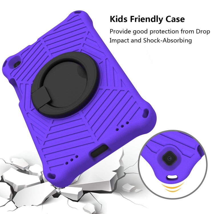 For Samsung Galaxy Tab A 8 SM-T290 Spider King Silicone Protective Tablet Case(Purple) by bashfashion