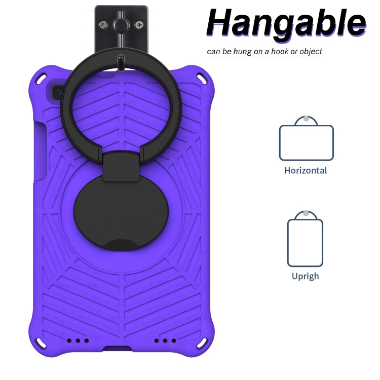 For Samsung Galaxy Tab A 8 SM-T290 Spider King Silicone Protective Tablet Case(Purple) by bashfashion