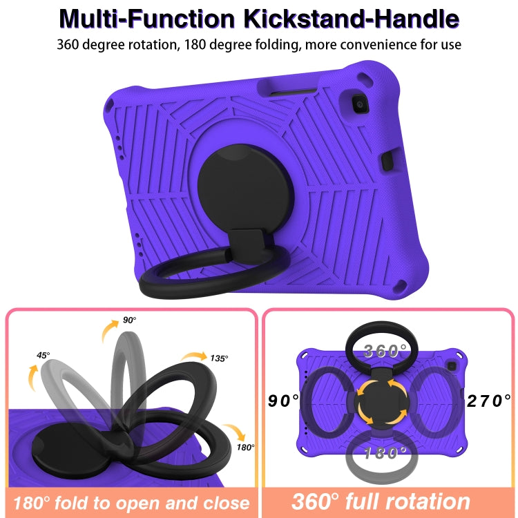 For Samsung Galaxy Tab A 8 SM-T290 Spider King Silicone Protective Tablet Case(Purple) by bashfashion