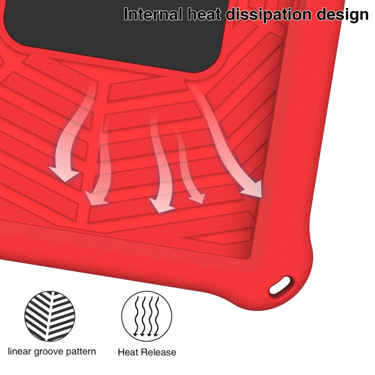 For Samsung Galaxy Tab S5e 10.5 2019 SM-T720/T725 Spider King Silicone Protective Tablet Case(Red) by bashfashion